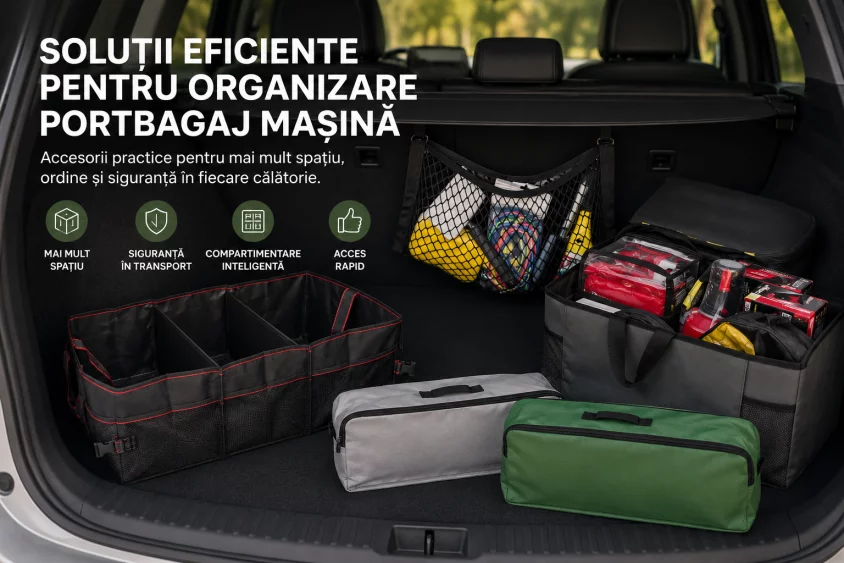 Optimizarea spațiului: organizatoare și accesorii pentru portbagajul mașinii