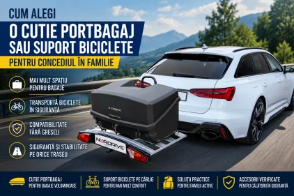 Cum alegi o cutie portbagaj sau suport biciclete pentru vacanță