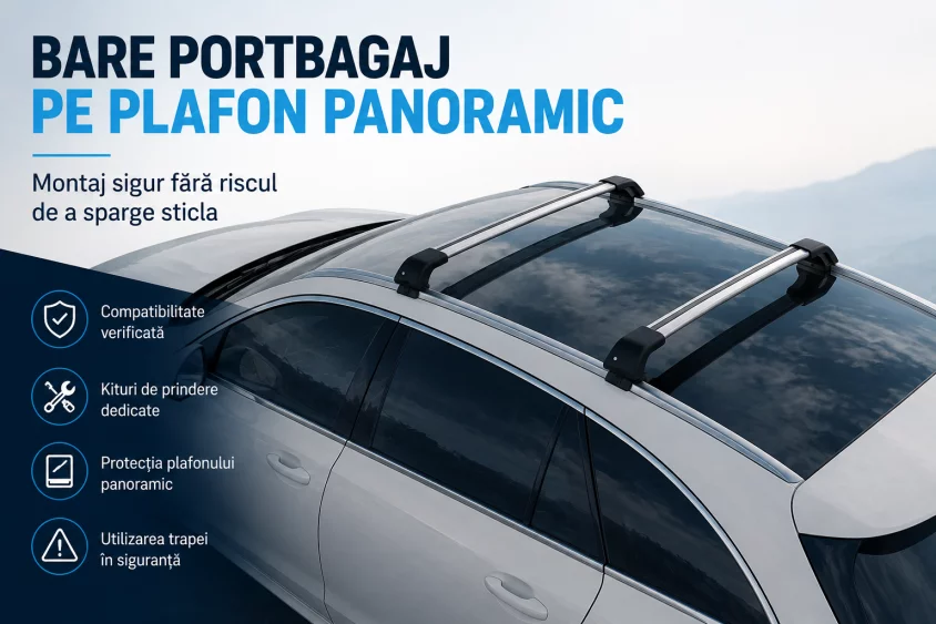 Cum montezi bare portbagaj pe plafon panoramic în siguranță