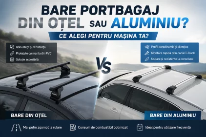 Oțel sau aluminiu? Alege barele portbagaj potrivite pentru mașina ta