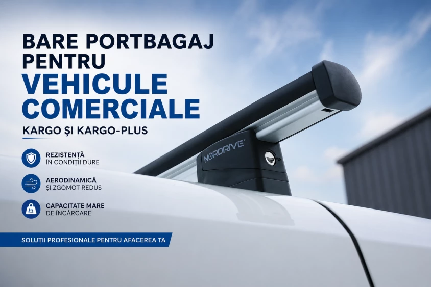 Bare portbagaj profesionale pentru vehicule comerciale: Kargo și Kargo-Plus de la Nordrive