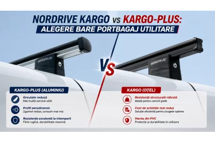 Oțel sau aluminiu? Alegerea barelor portbagaj Nordrive Kargo pentru utilitara ta