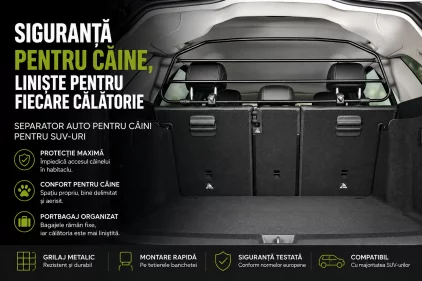Separator auto pentru câini SUV: siguranță și confort la fiecare călătorie
