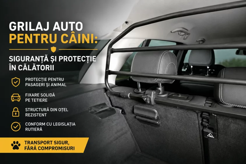 Grilaj auto pentru câini: siguranță și protecție în călătorii