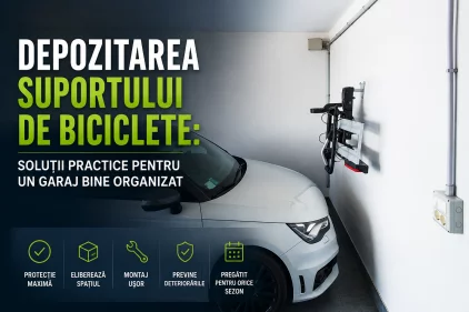 Depozitarea suportului de biciclete: soluții practice pentru un garaj bine organizat