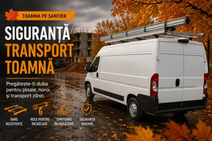 Siguranță transport toamnă: cum pregătești duba de șantier