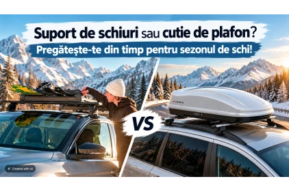 Suport de schiuri sau cutie de plafon? Pregătește-te din timp pentru sezonul de schi!